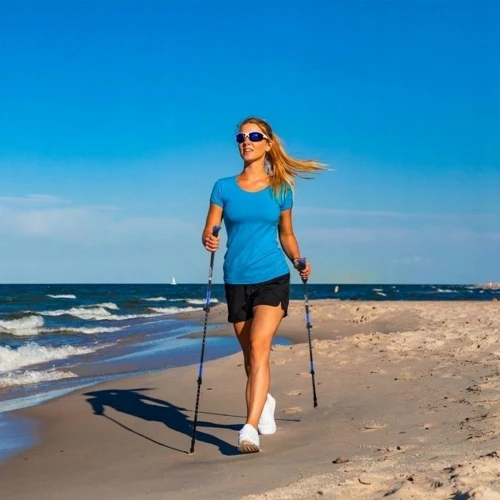 Треккинговая палка Mountain Goat Peak+ Black/Blue 60-135см (MG0005)