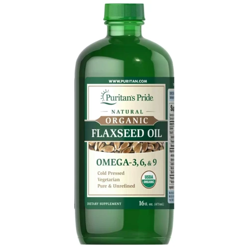 Puritan's Pride Organic Flaxseed Oil Льняное масло 473 мл