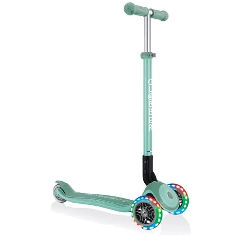 Самокат Globber Primo Foldable Plus Lights Mint (мятный): Конструкция рамы складная