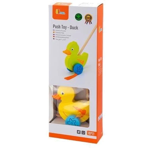 Деревянная каталка Viga Toys Утенок (50961)
