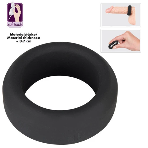 Эрекционное кольцо Black Velvets Cock Ring 2.6 см