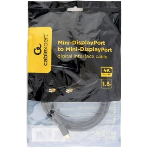 Кабель и переходник Cablexpert mini DisplayPort - mini DisplayPort (M/M), 1.8 м, Black (CCP-mDPmDP2-6): Тип кабель