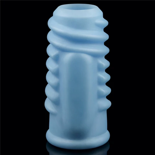 Насадка на пенис с вибрацией LoveToy Knights Ring Vibrating Wave Blue