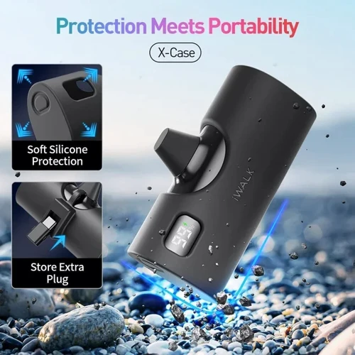 Внешний аккумулятор iWalk Power Bank 5000mAh Linkpod X Black (LPX001-001A-ES): Емкость батареи, мАч 5000