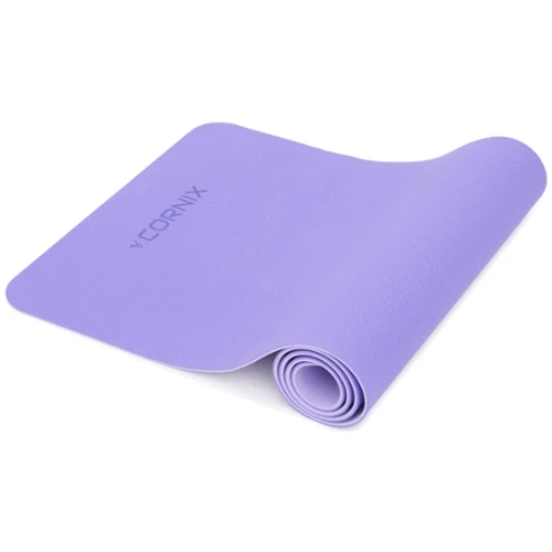 Коврик для фитнеса Cornix TPE 183 x 61 x 0.6 cм для йоги и фитнеса XR-0004 Violet/Purple
