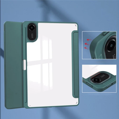 Аксесуар для планшетних ПК BeCover Soft Edge TPU з Pencil Mount Dark Green для Xiaomi Redmi Pad 2 (713658)
