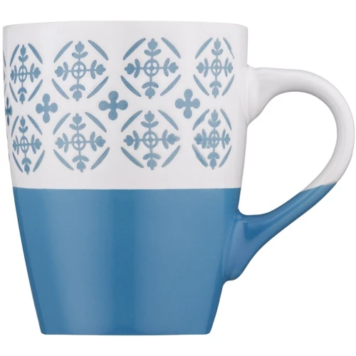 Кружка Ardesto Ornament керамика 320 мл Сине-белый (AR3045BL)