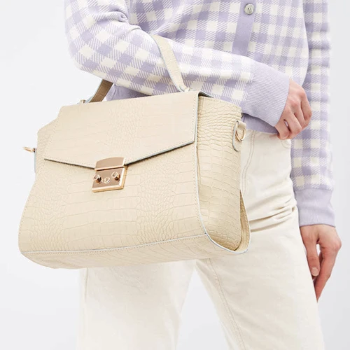Жіноча сумка-сетчел Ricco Grande бежева (1l983rep-beige): Стать жіночий