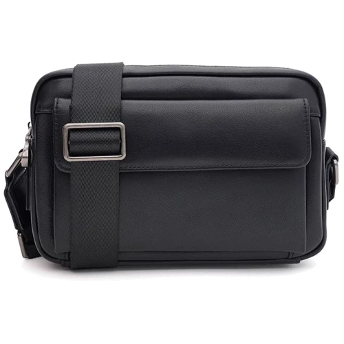 Мужская сумка через плечо Ricco Grande черная (K12030-3bl-black): Пол Мужской