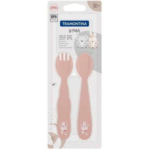 Набір столових приладів Tramontina Baby Le Petit orange 2 предмети (23797/402)