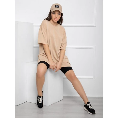 Футболка ISSA PLUS 12594 XL бежева: Вид Футболки