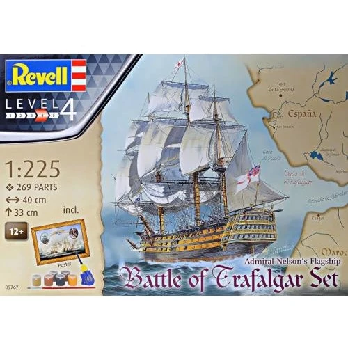 Модель Revell Admiral Nelson Flagship: Battle of Trafalgar Корабль 1:225 (5767)