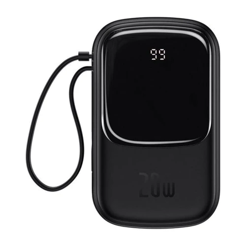 Baseus Power Bank 20000mAh with Lightning Cable Q Pow Display 20W Black (PPQD-H01) (Внешние аккумуляторы)(78753582) Stylus approved