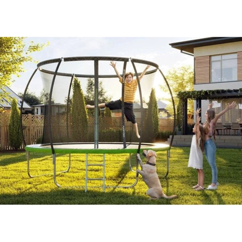 Батут Zipro Fitness Jump Pro Premium із внутрішньою сіткою 374 см (5907783039454) фото 2