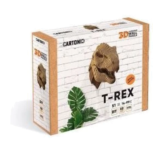 Картонный настенный конструктор Cartonic 3D Puzzle T-REX
