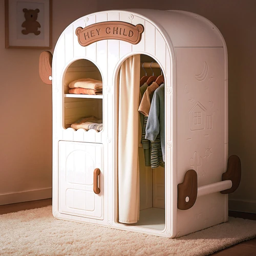 Детский шкаф Mealux Narnia White (KD-E061 Coffee White)