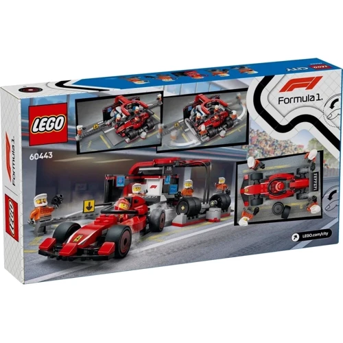 Конструктор LEGO City Пит-стоп и пит-экипаж F1 с болидом Ferrari 322 деталей (60443) фото 9