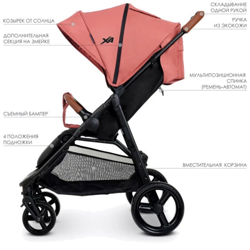 Візок El Camino X4 ME 1024 (coral): Стать дитини дівчинка