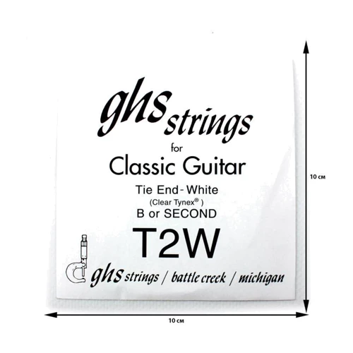 Струна для гитар Струна вторая для классической гитары GHS Strings T2W Classic: Тип Струна