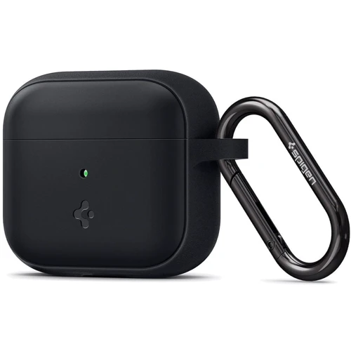 Чехол для наушников Spigen Silicone Fit with Belt Black (ASD01984) for Apple AirPods 3 фото 3