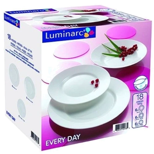 Столовый сервиз Luminarc EVERYDAY 18 предметов (G0566): Количество предметов в наборе 18