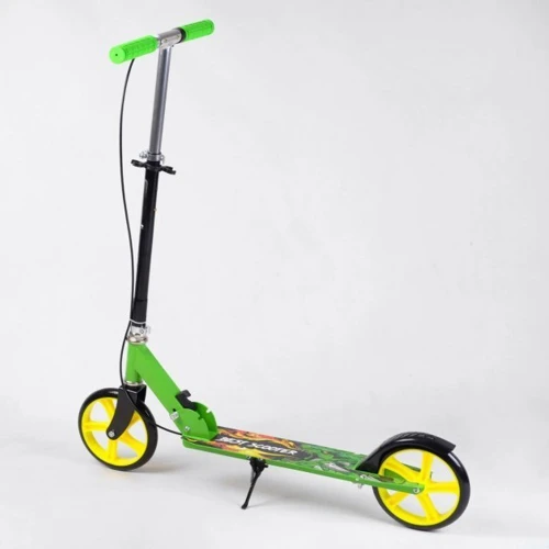 Самокат алюмінієвий Best Scooter зелений (67788): Тип коліс литые
