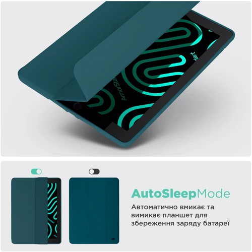 Аксессуар для iPad ArmorStandart Smart Case Fold Pen Pine Green for iPad Air 11 (2024 / 2025) (ARM78120) фото 5