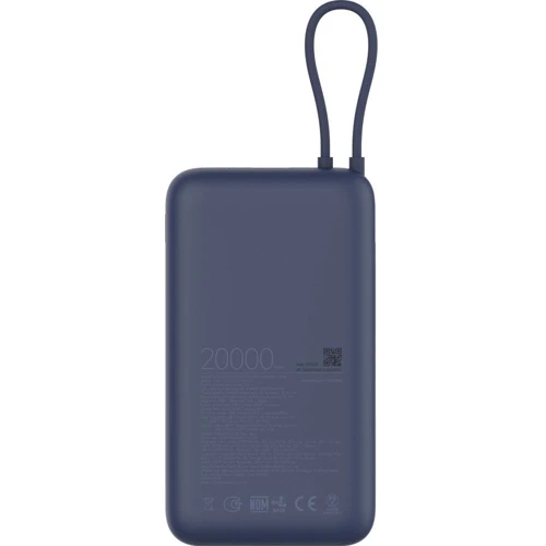 Зовнішній акумулятор Xiaomi Power Bank 20000mAh 33W Integrated Cable Blue (BHR8975GL): Тип батареї Литий-ионные