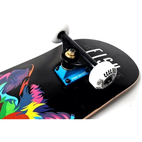 Скейтборд деревянный от Fish Skateboard wolf