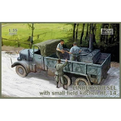 Фронтовой грузовик IBG Models Einheitsdiesel с небольшой полевой кухней Hf.14