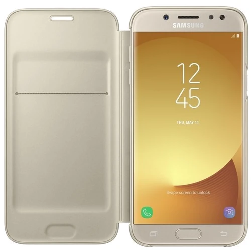 Чехол для телефонов Samsung Wallet Cover Gold (EF-WJ530CFEGRU) for Samsung J530 Galaxy J5 2017: Тип чехол-книжка