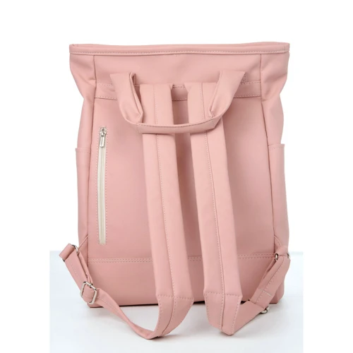 Жіноча сумка-рюкзак Sambag Shopper пудрова (93591006): Фактура Матовая, Гладкая