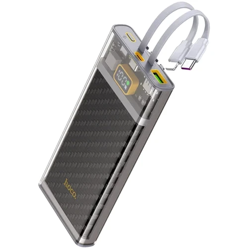 Внешний аккумулятор Hoco Power Bank 10000mAh J104 Discovery Edition with Cable 22.5W Gray: Количество USB 2