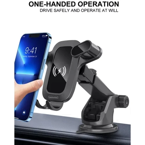 Держатель WUW Car Holder Z30 Wireless Charger 15W Black: Тип автомобильный