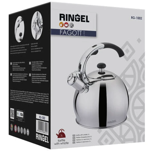 Чайник RINGEL Fagott 3л (RG-1002): Объем, л 3