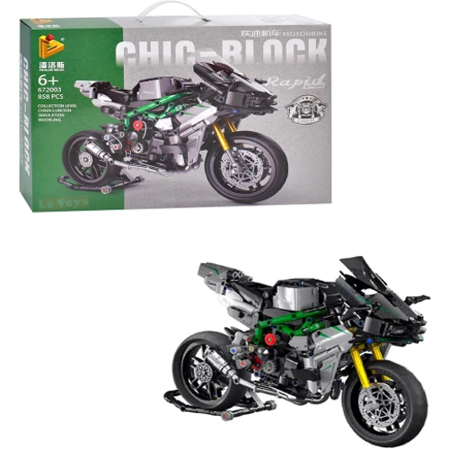 Конструктор CHIC-BLOCK Мотоцикл (672001-2-3) 3 види