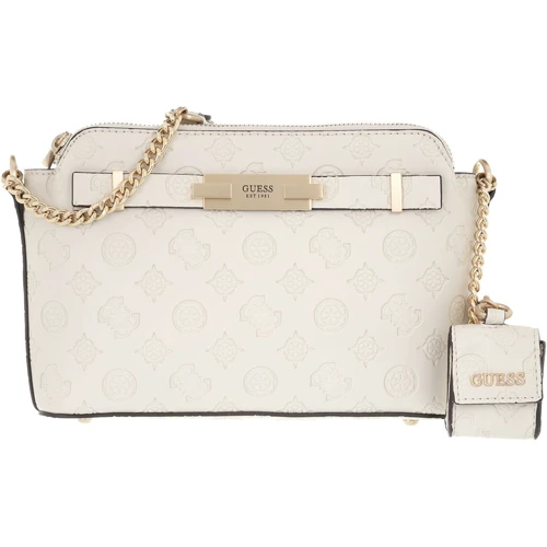 Женская сумка кросс боди Guess Bea Double Zip Crossbody молочная (HWVS8132150-STO)