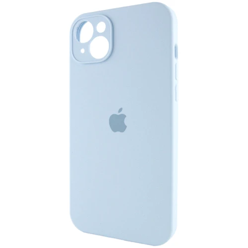 Чехол для iPhone Mobile Case Silicone Case Full Camera Protective Sweet Blue for iPhone 15: Материалы Силикон