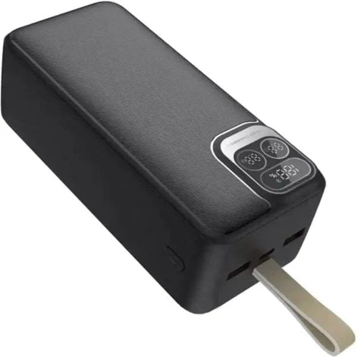 Зовнішній акумулятор King Power Bank 40000mAh QC3.0 LED 2 in 1 22.5W Black (KPG-401)