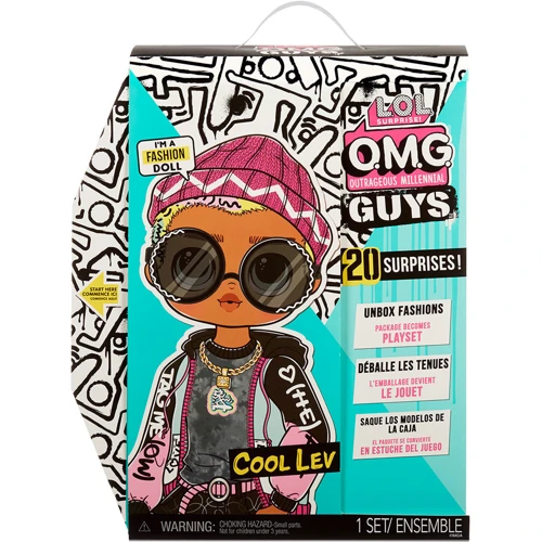 Игровой набор с куклой L.O.L. SURPRISE! серии O.M.G. Guys - Бойфренд (с аксессуарами) (576716): Особенности Сюрприз