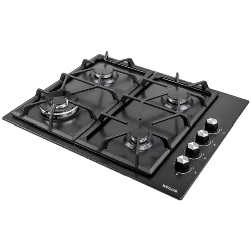 Варочная поверхность газовая Weilor GM W 634 BL: Рабочая поверхность эмаль