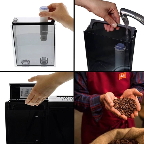 Кофеварка Melitta Caffeo Solo & Perfect Milk E957-201: Объем резервуара для воды, л 1.2