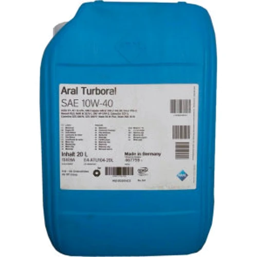 Моторне масло Aral Turboral 10W-40 20L