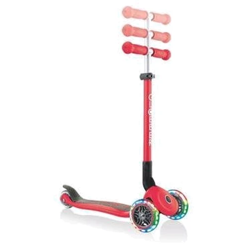 Самокат GLOBBER серії PRIMO FOLDABLE LIGHTS, червоний, колеса з підсвічуванням, до 50кг, 3+ (432-102-2): Тип гальма ножной
