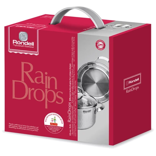 Каструля Rondell RainDrops 24 см 5.6 л (RDS-1295): Обсяг, л 5.6