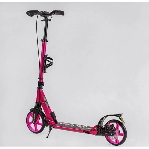 Двоколісний самокат з дисковим гальмом Best Scooter Factor BS-45011 Рожевий: Тип гальма ручной