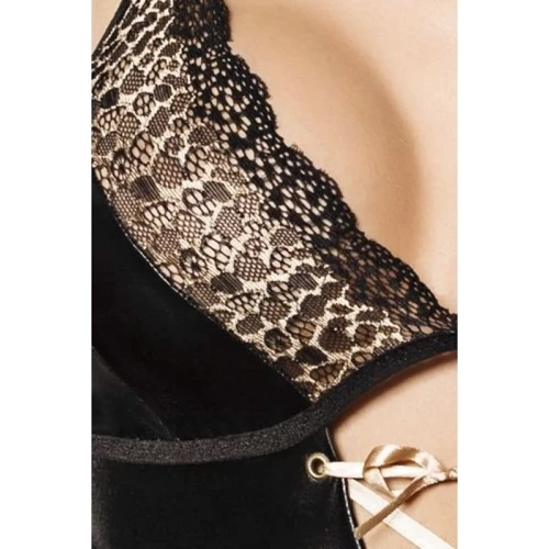 Сексуальное боди Passion AGAWA BODY black XXL/XXXL