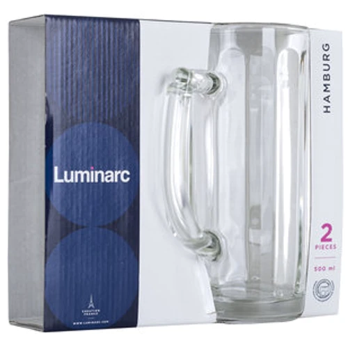 LUMINARC ГАМБУРГ /НАБОР/2х500 мл д/пива (H5072/1): Тип Кружка для пива