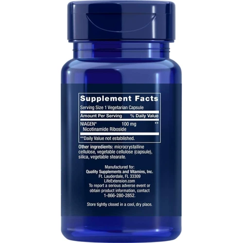 Life Extension,NAD+ Cell Regenerator, Nicotinamide Riboside, 300 mg, 30 Vegetarian Capsules (LEX-23443): Тип вітамін B