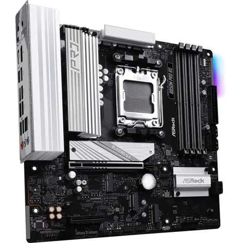 ASRock B850M PRO RS UA: Разъемы на задней панели DisplayPort, HDMI, USB 3.2 Gen 2, USB 2.0, USB Type-C